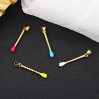 Brass Jewelry Pendants match real gold plated DIY & enamel nickel lead & cadmium free Sold By PC