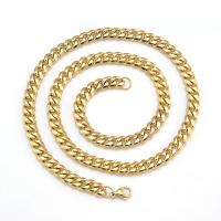 Iron Chain Necklace plated for man nickel lead & cadmium free Length 23.62 Inch Sold By PC