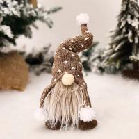 Knitted Fabric Christmas Doll, handmade, cute, more colors for choice, 100x300mm, Sold By PC