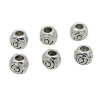 Zinc Alloy Spacer Beads Round antique silver color plated DIY nickel lead & cadmium free 5mm Approx Sold By Bag