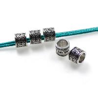 Zinc Alloy Jewelry Beads Column antique silver color plated DIY nickel lead & cadmium free Approx Sold By Bag