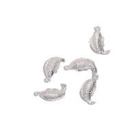 Zinc Alloy Animal Pendants Fish plated Unisex nickel lead & cadmium free Approx Sold By Bag