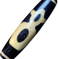Ágata natural tibetano Dzi Beads, Ágata tibetana, Vintage & DIY, 58x14mm, vendido por PC