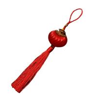 Hanging Ornaments Mercerized Polyester Yarn with Plastic Lantern red 270mm Sold By Lot