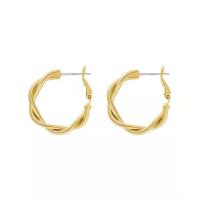 Messing oorringen, met Zinc Alloy, gold plated, mode sieraden & verschillende grootte voor keus & voor vrouw, meer kleuren voor de keuze, 3cmu30014CM, Verkocht door pair