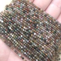 Naturlige indiske agat perler, Indiske Agate, Runde, du kan DIY & forskellig størrelse for valg, blandede farver, Solgt Per Ca. 38 cm Strand