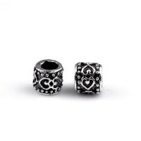 Zinc Alloy European Beads Column antique silver color plated DIY nickel lead & cadmium free Approx Sold By Bag