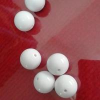 ABS Plastic Beads Round DIY white Sold By Bag