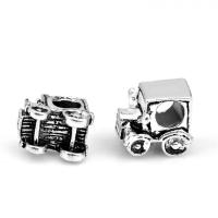 Zinc Alloy European Beads Car silver color plated DIY nickel lead & cadmium free Approx Sold By Bag