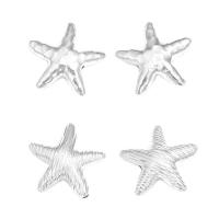 925 Sterling Sølv Mellemled Perler, Starfish, poleret, forskellige stilarter for valg, oprindelige farve, 20x20x7mm, Hole:Ca. 1.5mm, Solgt af PC