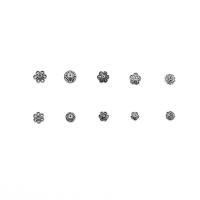 Perline a cappuccio in argento sterlina 925, 925 sterline d'argento, lucido, formato differente per scelta & stili diversi per la scelta, colore originale, Venduto da PC