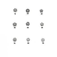 Capuchon de perle en argent sterling 925, poli, styles différents pour le choix, couleur originale, Vendu par PC