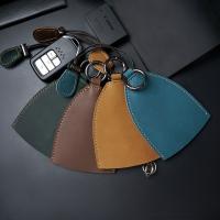 Full Grain Cowhide Leather Key Bag with Iron Unisex Sold By PC