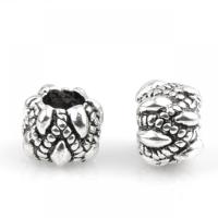 Zinc Alloy European Beads silver color plated DIY nickel lead & cadmium free Approx Sold By Bag