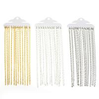 Messingkette Halskette, Messing, DIY, keine, frei von Nickel, Blei & Kadmium, Länge ca. 15.75 ZollInch, 12StrangStrang/Tasche, verkauft von Tasche