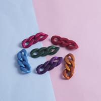 Ακρυλικό Η σύνδεση Ring, ζωγραφισμένα, DIY, περισσότερα χρώματα για την επιλογή, 21x30mm, 500PCs/τσάντα, Sold Με τσάντα