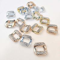 Acrylic Linking Ring plated DIY & with rhinestone Sold By Bag