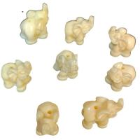 Resin Jewelry Beads Elephant Carved DIY & imitation ivory ivory Approx Sold By Bag