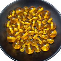 Χάντρες ρητίνης κοσμήματα, Ρητίνη, Γύρος, εποξική αυτοκόλλητο, απομίμηση κερί μέλισσας & DIY & διαφορετικό μέγεθος για την επιλογή, κίτρινος, Sold Με τσάντα