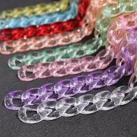Acryl Linking Ring, AB plated, DIY, meer kleuren voor de keuze, 16x22mm, 200pC's/Bag, Verkocht door Bag