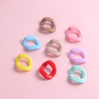 Acrylic Linking Ring plated DIY Sold By Bag