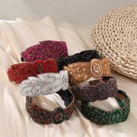 Haarbanden, Doek, handgemaakt, voor vrouw & met strass, meer kleuren voor de keuze, 57mm, Verkocht door PC