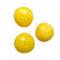 Gyanta ékszerek Gyöngyök, utánzás méhviasz & DIY, sárga, 28x22mm, Kb 100PC-k/Bag, Által értékesített Bag