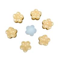 Resin Jewelry Beads Flower Carved DIY 15mm Approx Sold By Bag