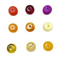 Akril nakit Beads, Kanta, epoksi naljepnica, možete DIY, više boja za izbor, 12x10mm, Približno 500računala/Torba, Prodano By Torba