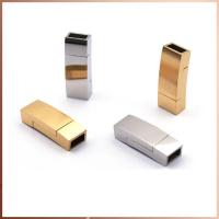 Titanium Stål Magnetlås, forgyldt, forskellige stilarter for valg, flere farver til valg, 6mm, Solgt af Lot