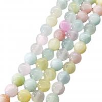 Green Jade Beads Round painted DIY mixed colors Sold Per Approx 40 cm Strand