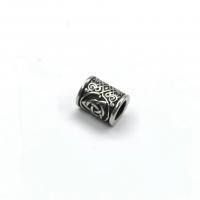 Stainless Steel Large Hole Beads 304 Stainless Steel Column vintage & DIY original color Sold By PC
