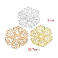 Brass Bead Cap Flower high quality plated DIY nickel lead & cadmium free 29.70mm Sold By PC