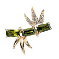 Crystal Brooch Zinc Alloy with Crystal & Plastic Pearl plated Unisex & enamel & with rhinestone nickel lead & cadmium free Sold By PC