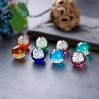 Inderste blomst Lampwork perler, Runde, du kan DIY & forskellig størrelse for valg & luminated, flere farver til valg, Solgt af PC