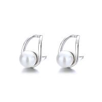 South Sea Shell Earring Brass with Shell Pearl plated fashion jewelry & for woman nickel lead & cadmium free Sold By Pair
