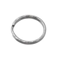 Rustfrit stål Split Ring, 304 rustfrit stål, forskellig størrelse for valg, oprindelige farve, Solgt af PC