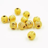Brass Nakit perle, Mesing, Krug, zlatna boja pozlaćen, možete DIY, zlatan, nikal, olovo i kadmij besplatno, 12mm, 10računala/Torba, Prodano By Torba