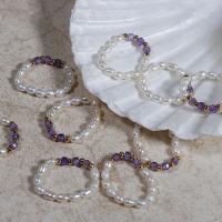 Pierścień z perłami słodkowodnymi, Perła naturalna słodkowodna, 14K wypełnione złotem, biżuteria moda & dla kobiety, 3-4mm, długość 6 cm, sprzedane przez PC