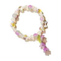 Lampwork Bracelets with Zinc Alloy for woman Length Approx 20 cm Sold By Lot