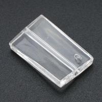 Transparent Acrylic Beads Rectangle DIY clear Approx 1mm Sold By Bag