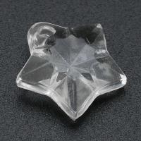 Acrylic Pendants Star DIY clear Approx 2mm Sold By Bag