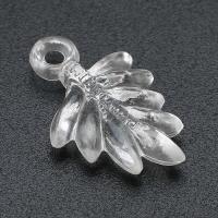 Acrylic Pendants Leaf DIY clear Approx 2mm Sold By Bag