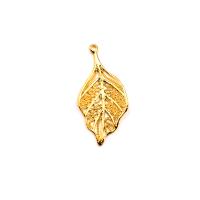 Hollow Brass Pendants Maple Leaf 18K gold plated DIY gold Sold By PC
