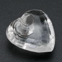 Acrylic Pendants Heart DIY clear Approx 3.5mm Sold By Bag