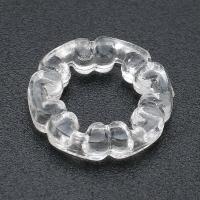 Acrylic Linking Ring Donut DIY clear Sold By Bag