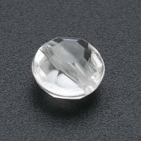 Transparent Acrylic Beads Flat Round DIY clear Approx 1mm Sold By Bag