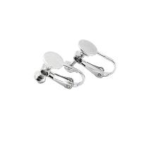 Brass Clip On Earring Finding plated DIY nickel lead & cadmium free Sold By Lot