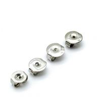 Stainless Steel Ear Nut  304 Stainless Steel electrolyzation DIY original color Sold By Bag