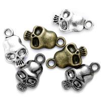 Zinc Alloy Skull Pendants plated DIY nickel lead & cadmium free Approx 1mm Sold By Bag